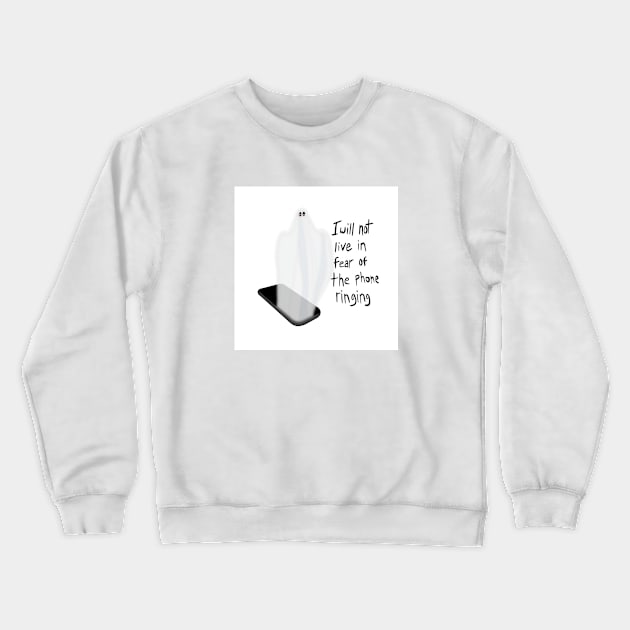 Phone Ghost Crewneck Sweatshirt by Nerdpins